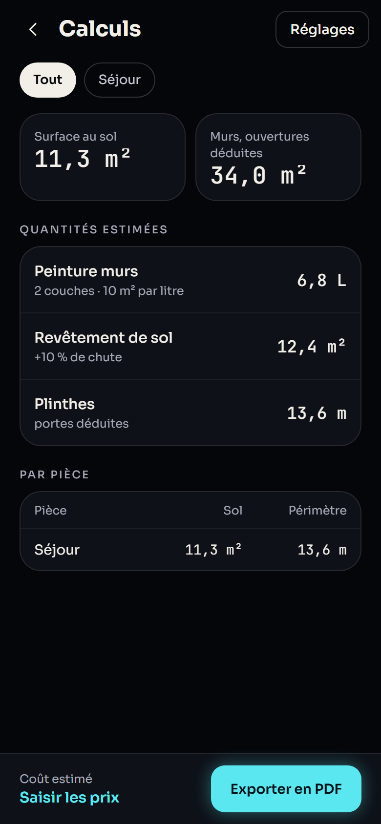 Cotely, écran 3