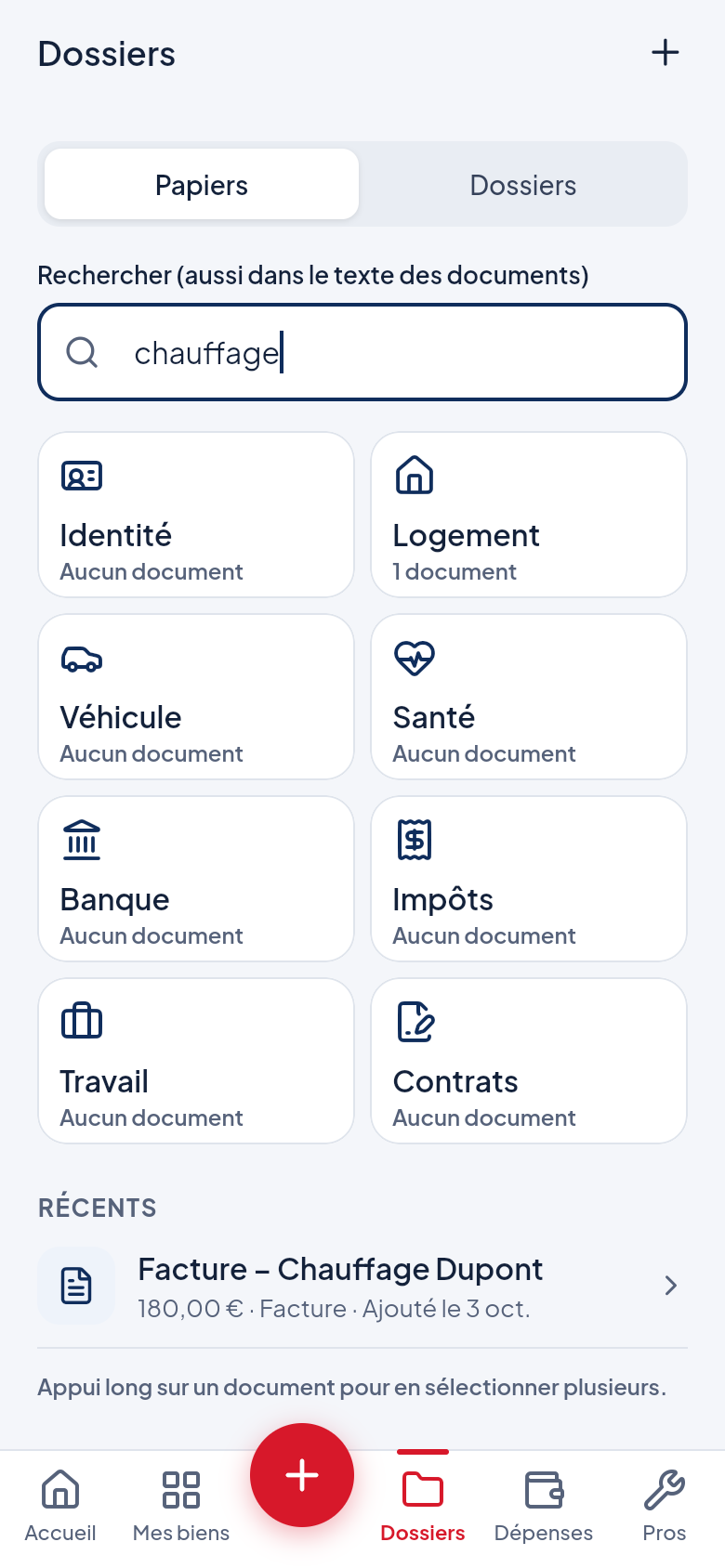 Carnet Maison, écran 3
