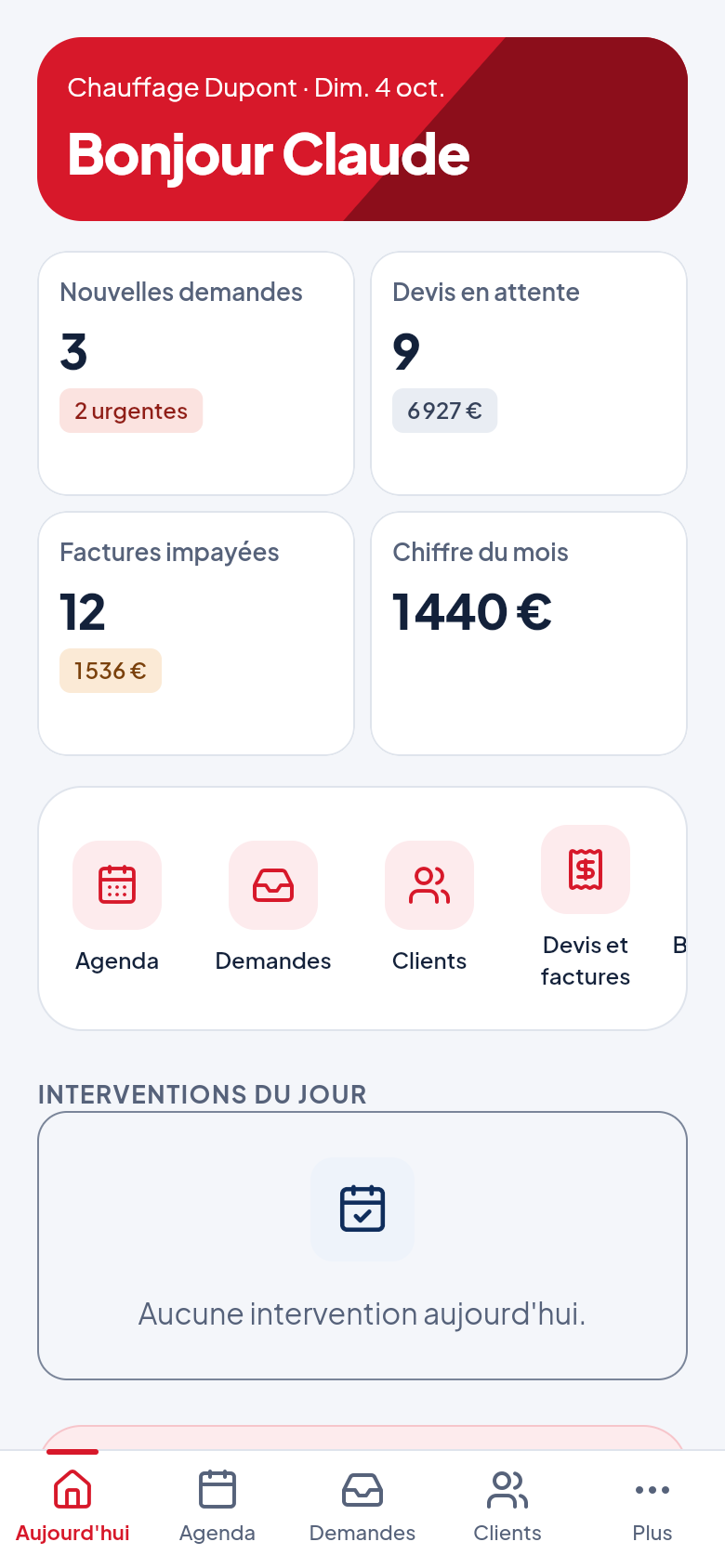 Carnet Maison — écran 5