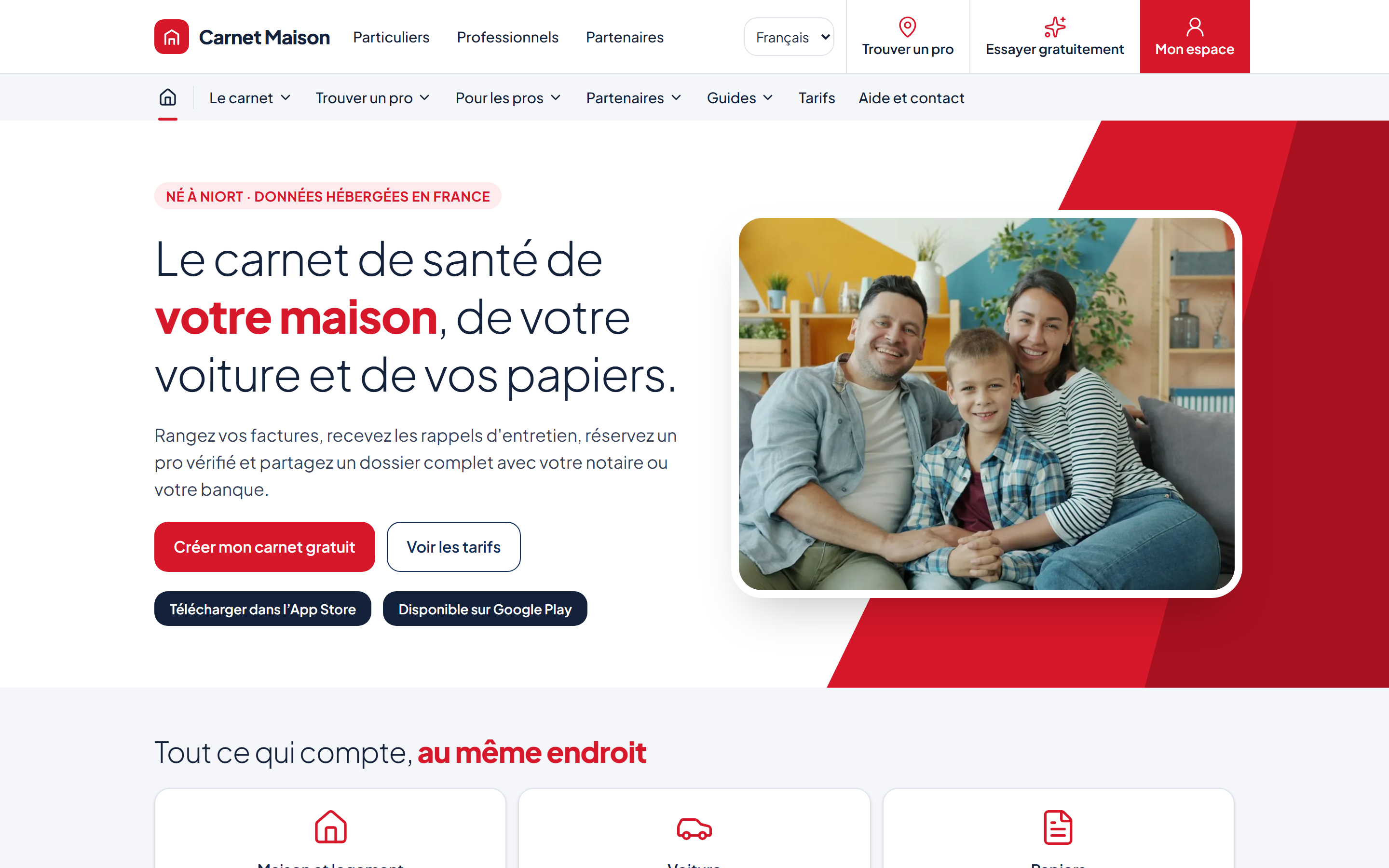 Carnet Maison — version ordinateur